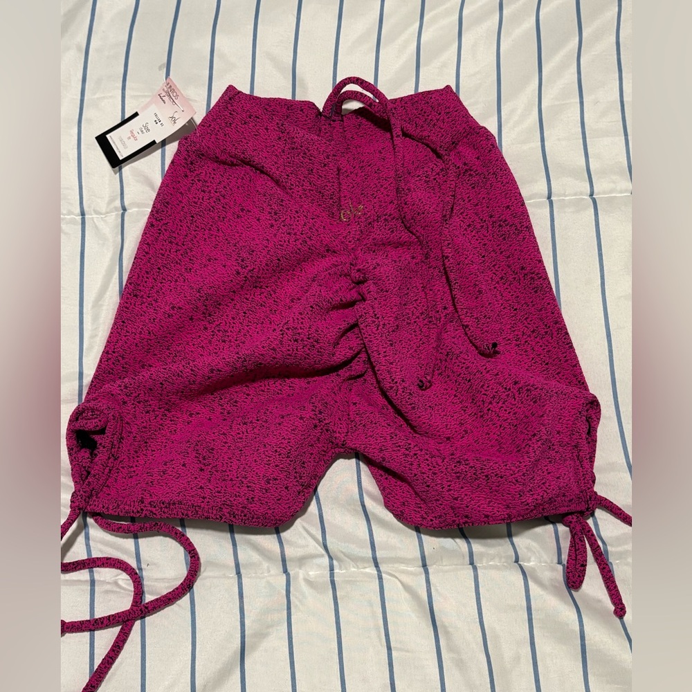 Sol Beauty And Care Pink Textured Shorts Activewear